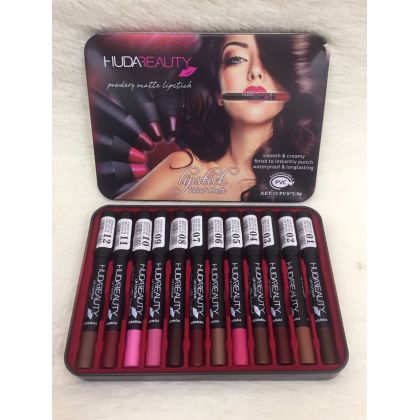 Pack of 2 Huda Beauty Velvet Matte Lipsticks Set 
